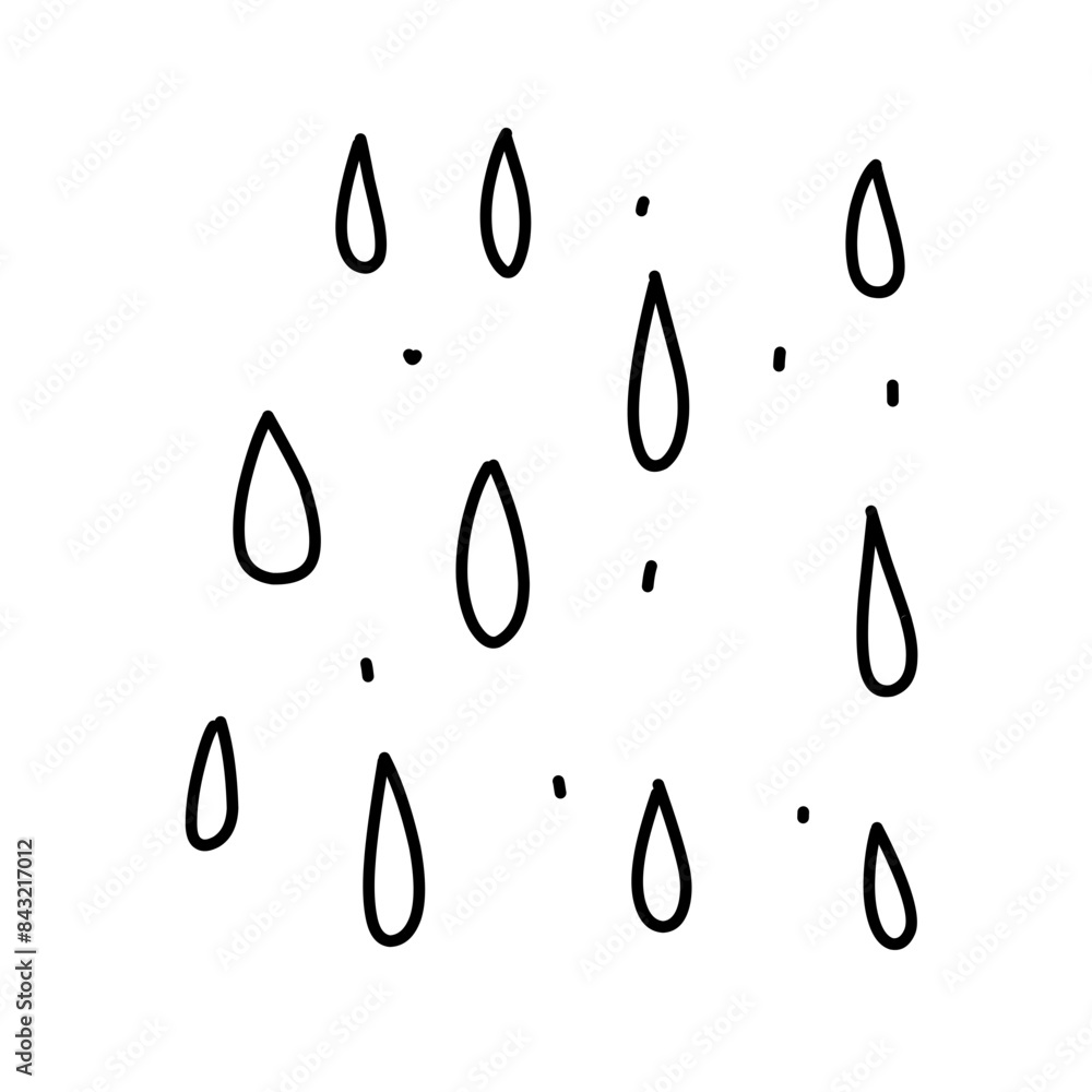 Raindrop shapes seamless vector pattern Raindrop shapes seamless vector pattern