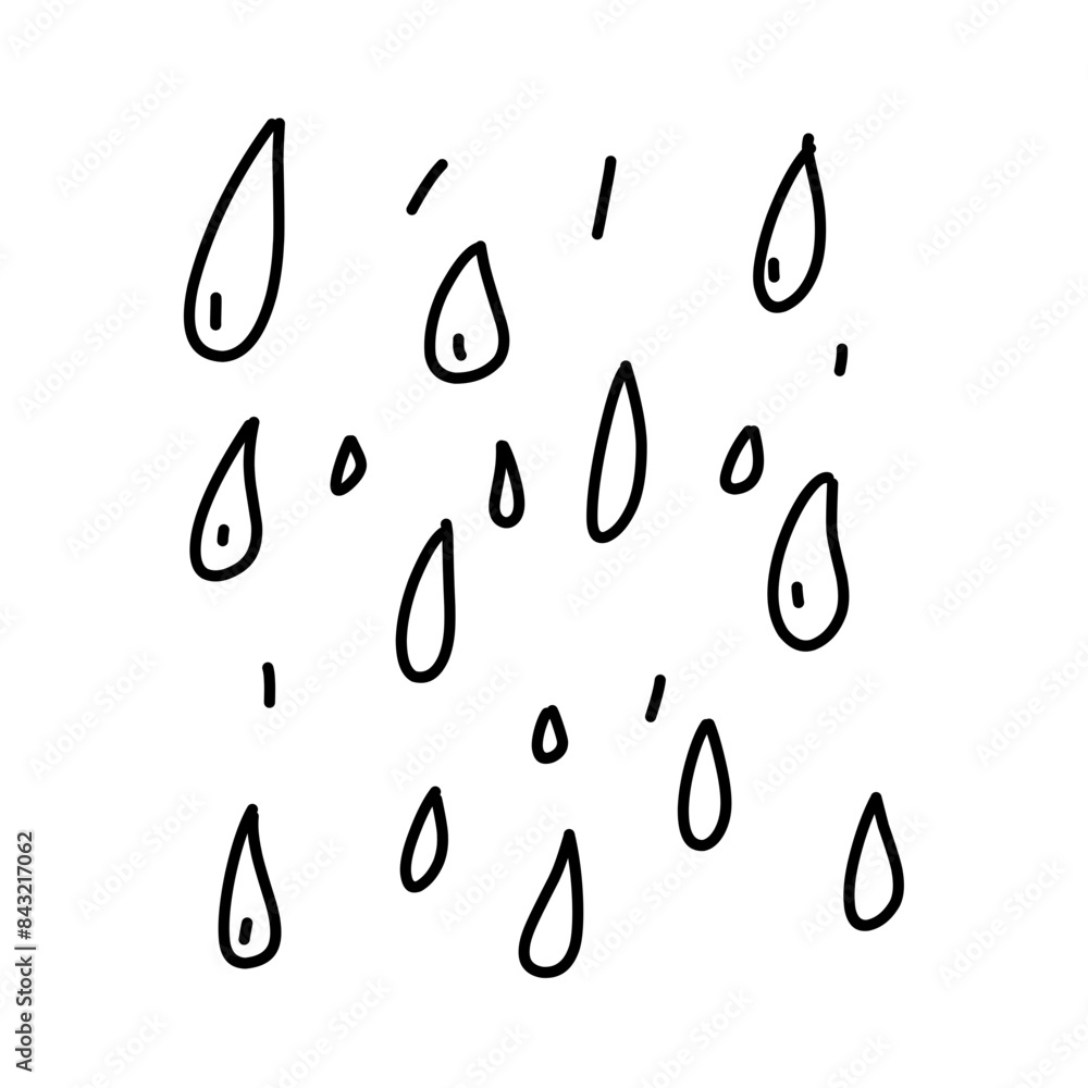 Raindrop shapes seamless vector pattern Raindrop shapes seamless vector pattern