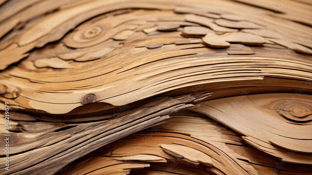 Fototapeta premium Aesthetic Wood Patterns: Ideal for Nature-Themed Graphics