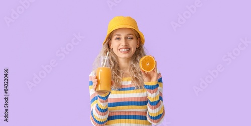 Beautiful young woman with ...