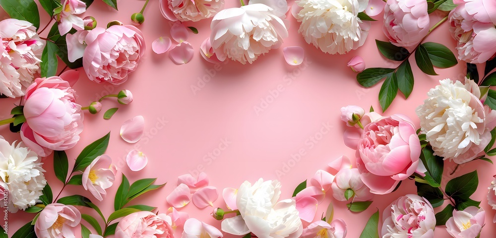 Beautiful Pink Peony Background Beautiful Pink Peony Background