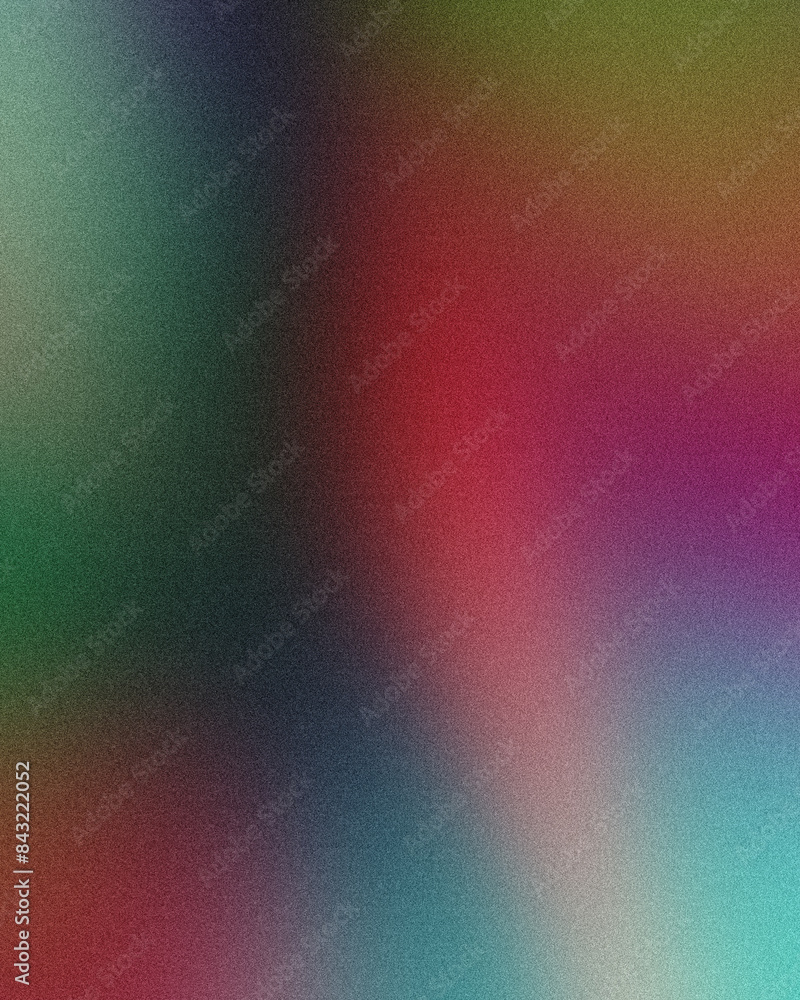 Vibrant, multicolored gradient grainy texture blending green, blue, red, and purple hues, abstract cover header noise texture background Vibrant, multicolored gradient grainy texture blending green, blue, red, and purple hues, abstract cover header noise texture background