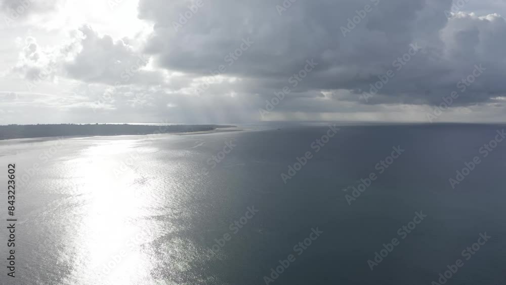 Aerial video over a small village on a small island in Indonesia Wakatobi, wanci Aerial video over a small village on a small island in Indonesia Wakatobi, wanci