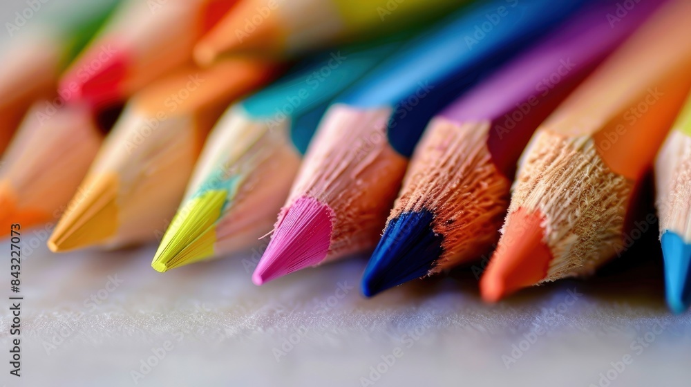 pencils background, generative ai pencils background, generative ai