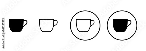 coffee cup icon vector isolated on white background. Coffee cup icon. Coffee vector icon. Tea