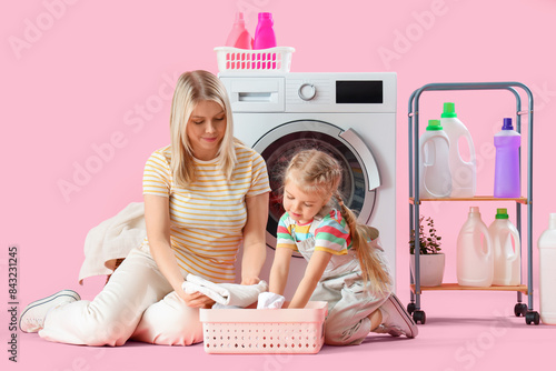 Happy mother and her little...