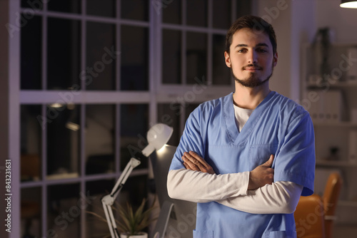 Portrait of male nurse work...