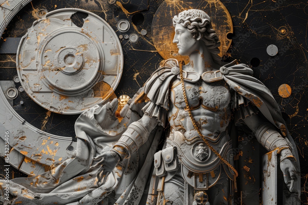 Creative greatest ancient Greek god of Olympus , embodying the timeless allure of classical mythology against a stunning backdrop, evoking the grandeur of the Titans in a mesmerizing wallpaper Creative greatest ancient Greek god of Olympus , embodying the timeless allure of classical mythology against a stunning backdrop, evoking the grandeur of the Titans in a mesmerizing wallpaper