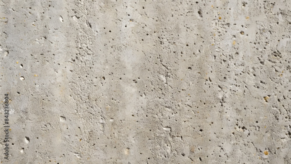 Fototapeta premium Gray concrete wall plastering with texture pattern of cement mix, sand, or construction material, flat, smooth, and empty, ideal for interior or exterior building backgrounds.