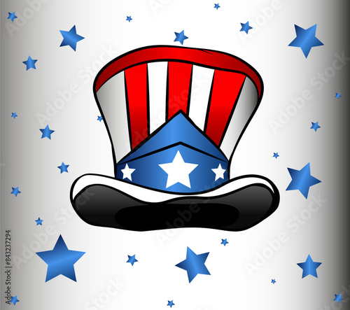 uncle sam hat illustration