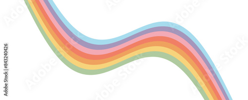 Retro rainbow dripping isolated background. Trendy distorted colorful in vintage y2k style. Psychedelic hippie pattern, trippy acid poster. banner, cover, card. vector illustration