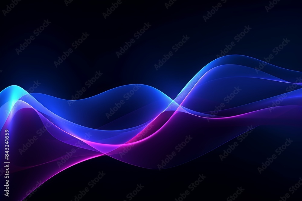 Abstract futuristic backdrop with glowing waves and neon lines concept of energy, technology Abstract futuristic backdrop with glowing waves and neon lines concept of energy, technology