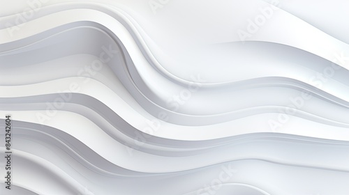 White abstract background with waves