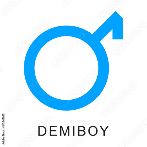 Gender symbols on a white background. Sexual orientation signs collection. Vector illustration flat design. Simple thin line icon design. Gender and sexual identity. LGBT symbol. Signify gender. Pride