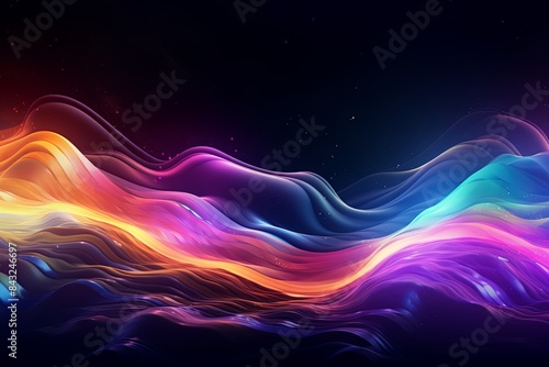 Vibrant Abstract Geometry with Purple and Blue Hues