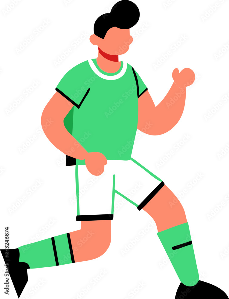 soccer player illustration soccer player illustration
