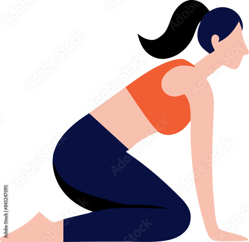 yoga pose illustration