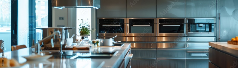 The interior of modern kitchen The interior of modern kitchen