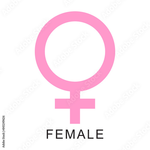 Gender symbols on a white background. Sexual orientation signs collection. Vector illustration flat design. Simple thin line icon design. Gender and sexual identity. LGBT symbol. Signify gender. Pride