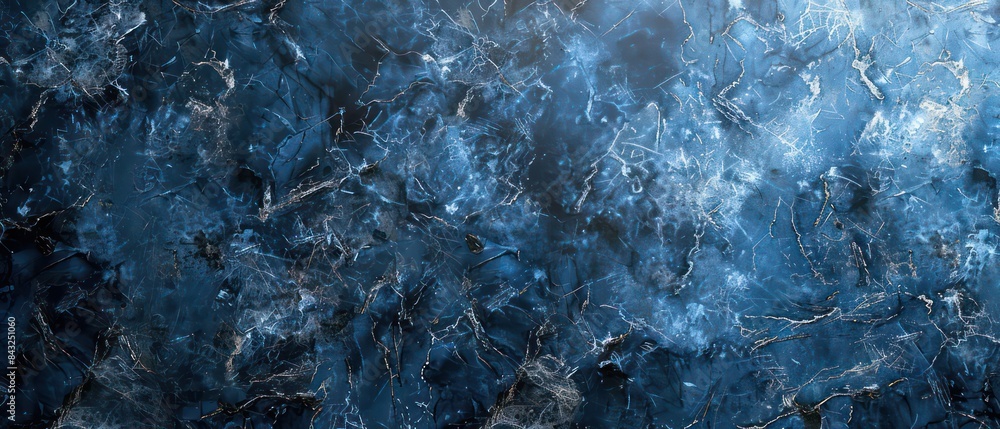 Obraz premium blue colored granite pattern with light gray