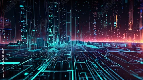 Abstract background of technology illustration