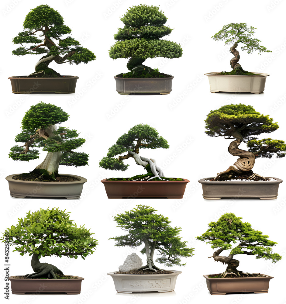 Bonsai tree isolated on white background Bonsai tree isolated on white background