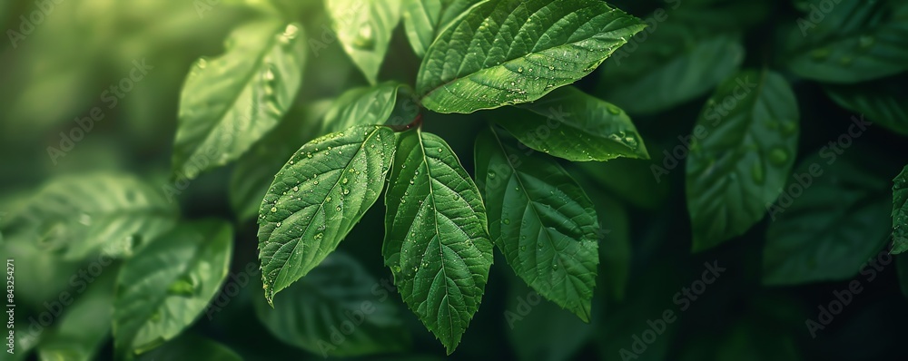 Lush Macro Shot of a Tree s Intricate Foliage in Natural Setting Lush Macro Shot of a Tree s Intricate Foliage in Natural Setting