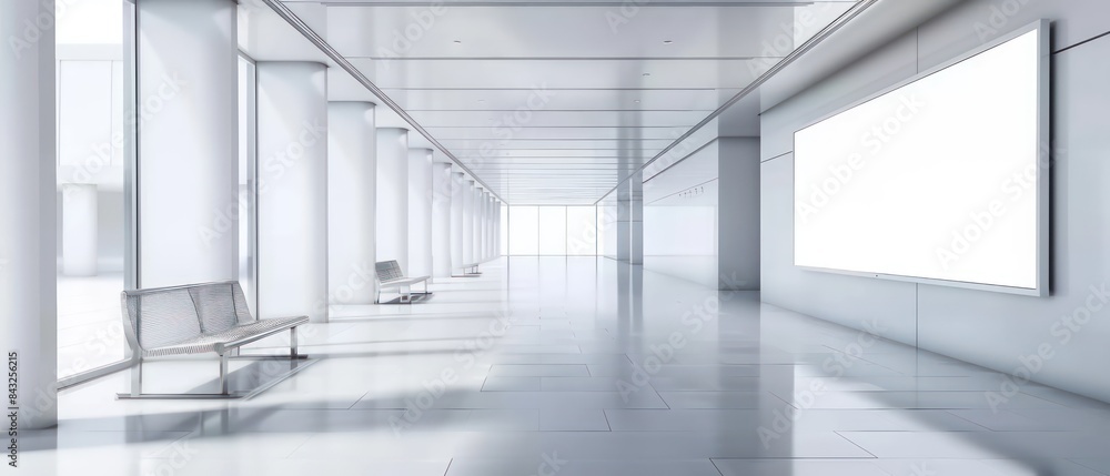contemporary entrance hall in the office building features a prominent digital screen and floor-to-ceiling windows that offer stunning views, creating an inviting and dynamic atmosphere contemporary entrance hall in the office building features a prominent digital screen and floor-to-ceiling windows that offer stunning views, creating an inviting and dynamic atmosphere