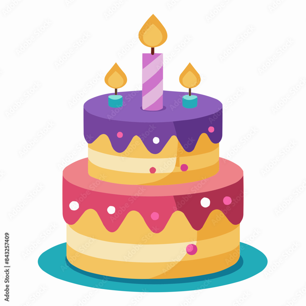 birthday cake with candles birthday cake with candles