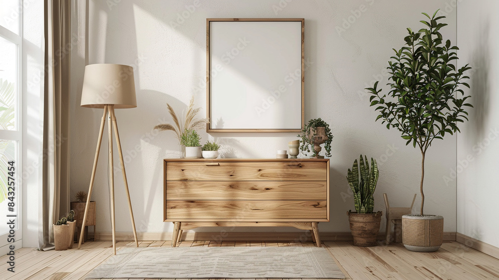 Close up mockup in interior room, 3d render Close up mockup in interior room, 3d render