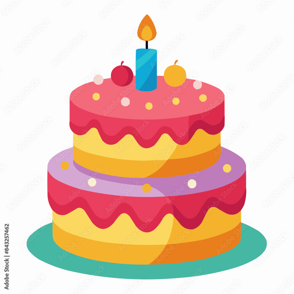 birthday cake with candles birthday cake with candles