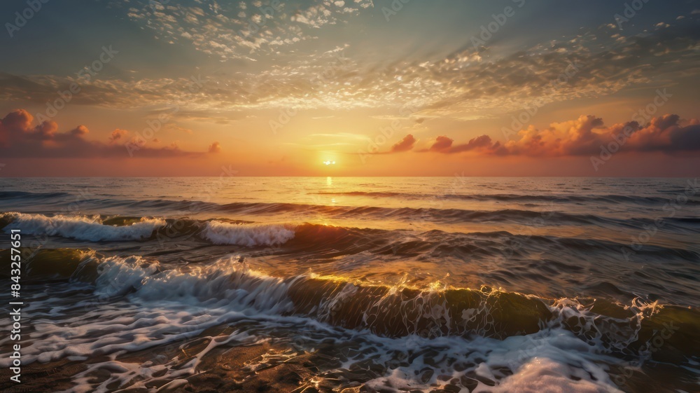 sunset over the sea sunset over the sea
