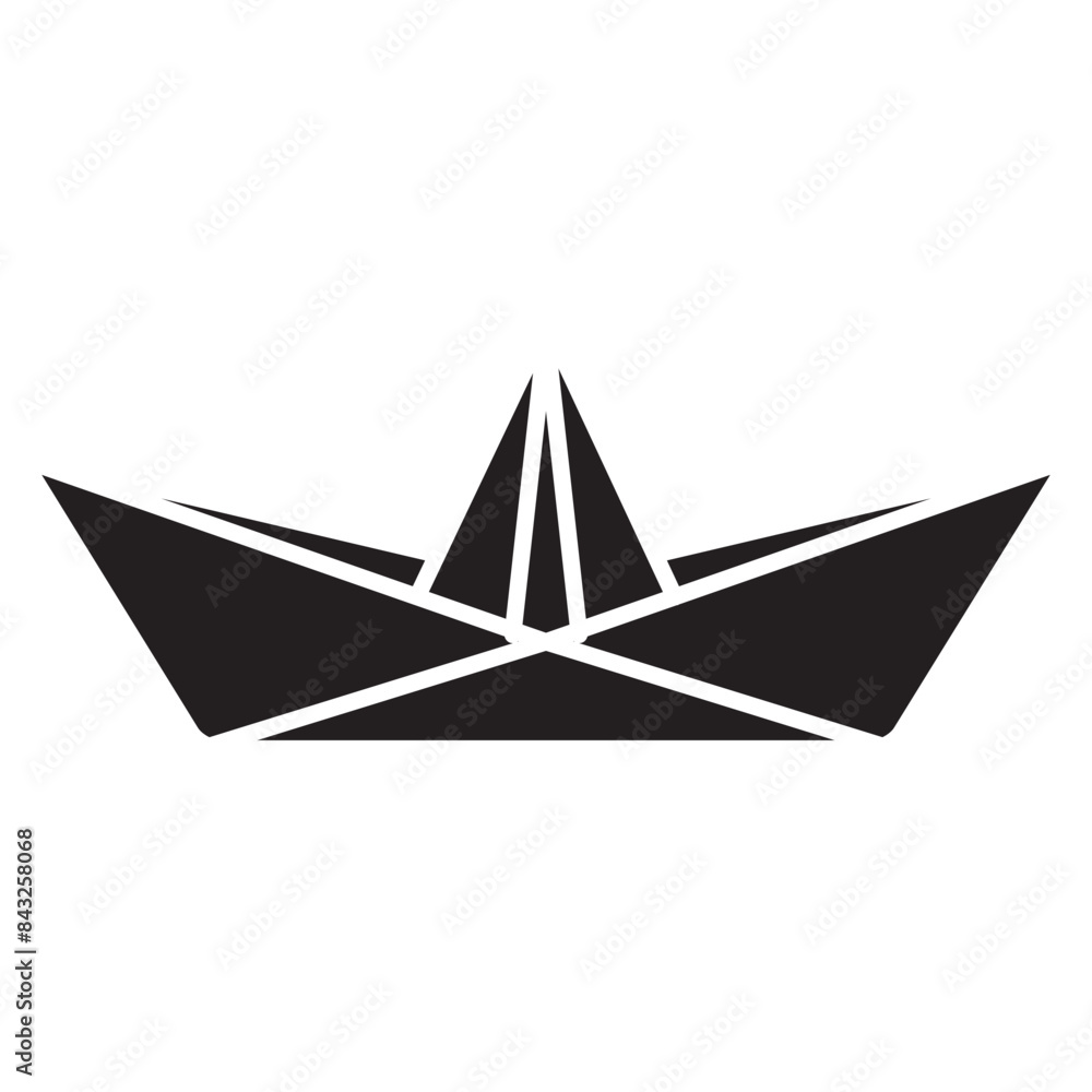 origami boat icon origami boat icon