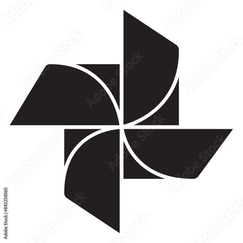 origami pinwheel icon