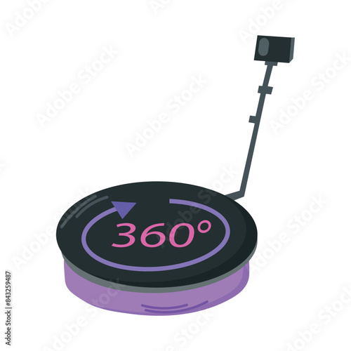 360 photo booth icon clipart avatar logotype isolated vector illustration