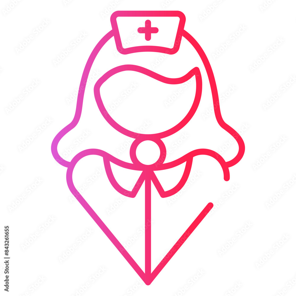 Nurse Avatar Gradient Linear Nurse Avatar Gradient Linear