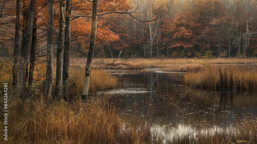 Obraz premium Fall in the marsh