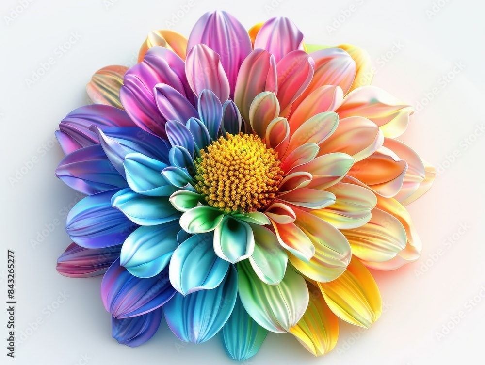 Vibrant multicolored dahlia flower Vibrant multicolored dahlia flower