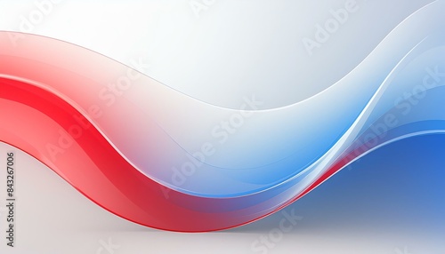 "Bold Abstract Red, White, and Blue Gradient Background - Ideal for Trendy Social Media Content and Advertising"