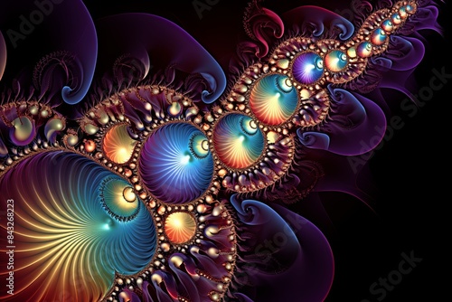 Wallpaper Mural pattern, design, vector, illustration, circle, fractal, art, flower, texture, ornament, color, floral, wallpaper, seamless, decoration, circles, colorful, round, shape, style, flowers, paisley, swirl, Torontodigital.ca