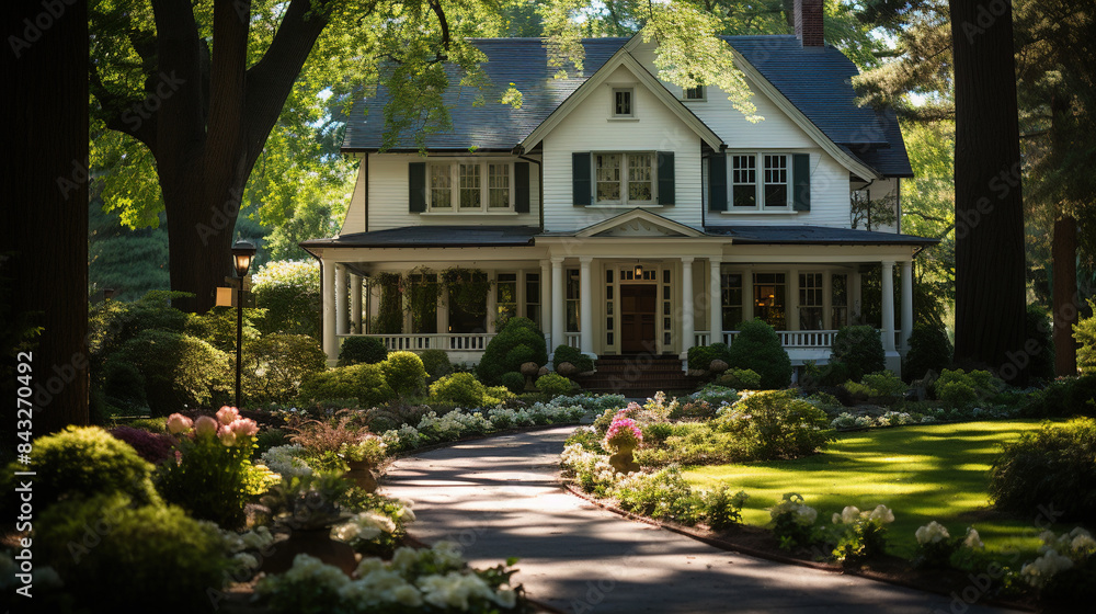 a Colonial Revival house a Colonial Revival house
