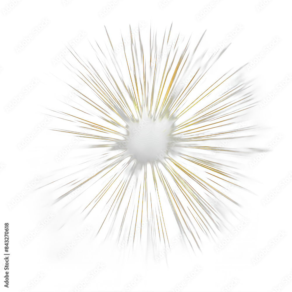 Obraz premium A bright yellow and white explosion of light