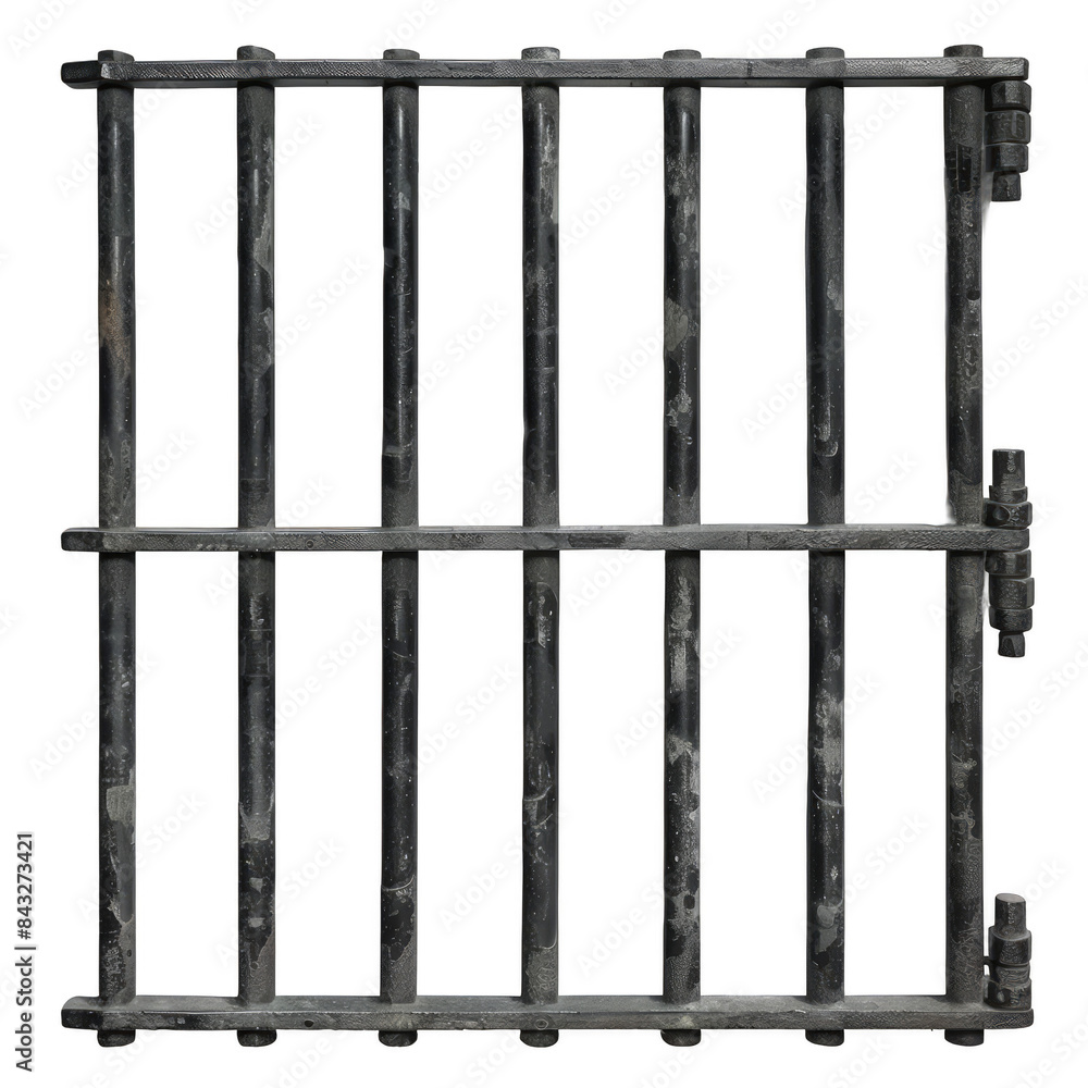 A black metal bar with a white background A black metal bar with a white background