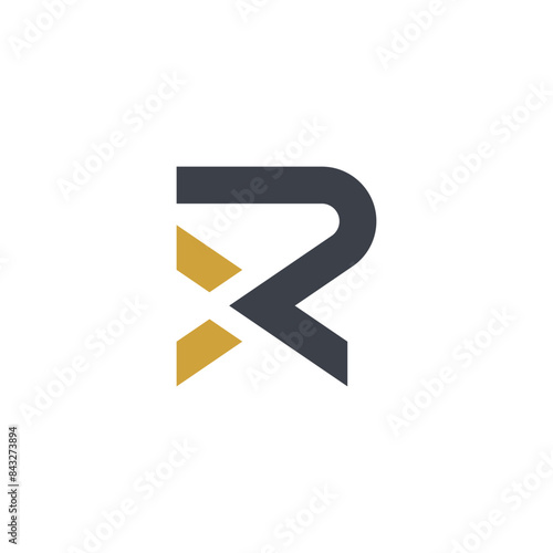 Free Download RX logo design vector modern gold and Black  - GFXLoad