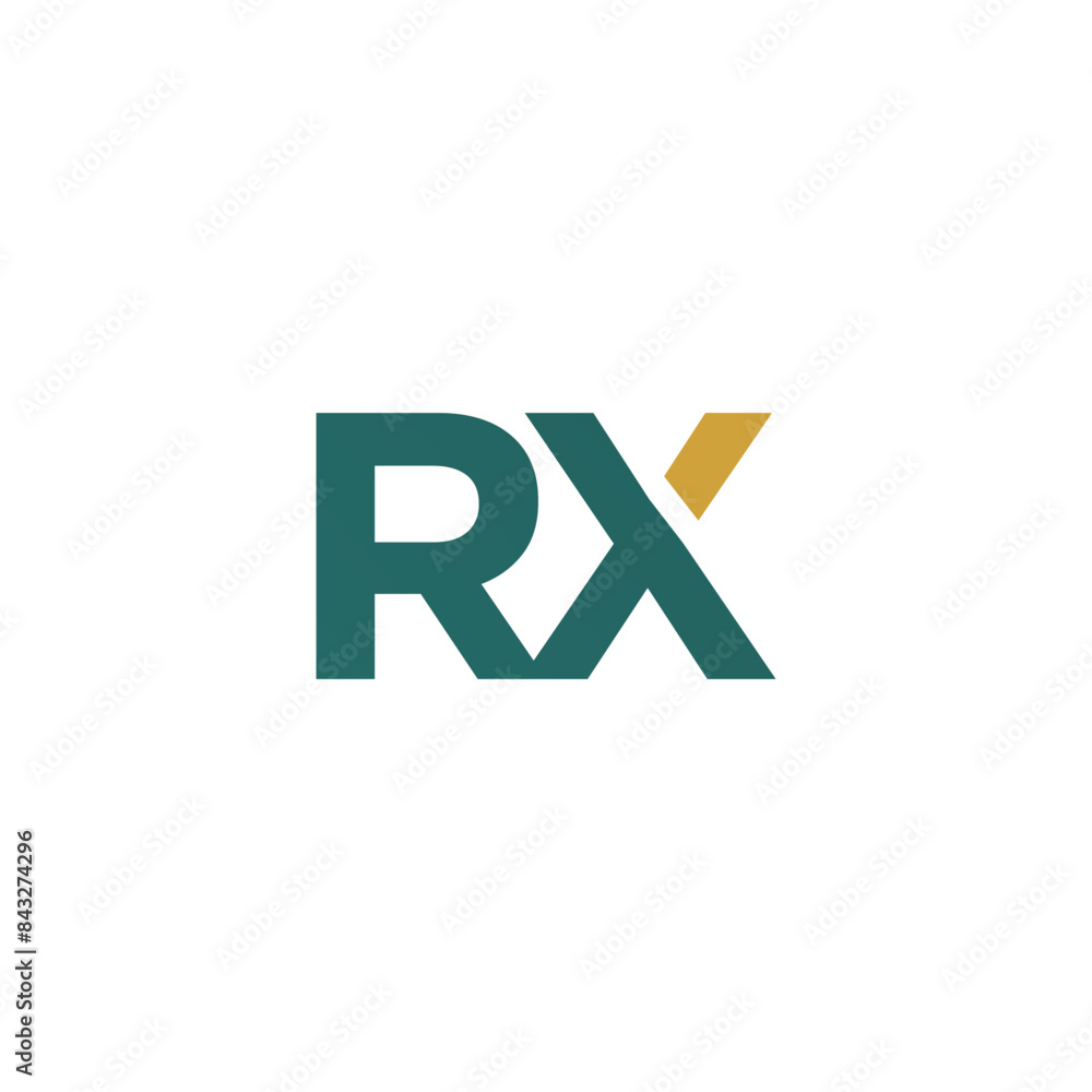 RX logo design vector RX logo design vector