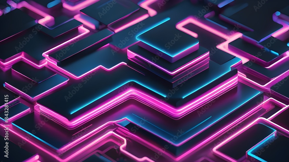 abstract background with pink blue glowing neon lines and bokeh lights. Data transfer concept. Digital wallpaper, abstract background with pink blue glowing neon lines and bokeh lights. Data transfer concept. Digital wallpaper,