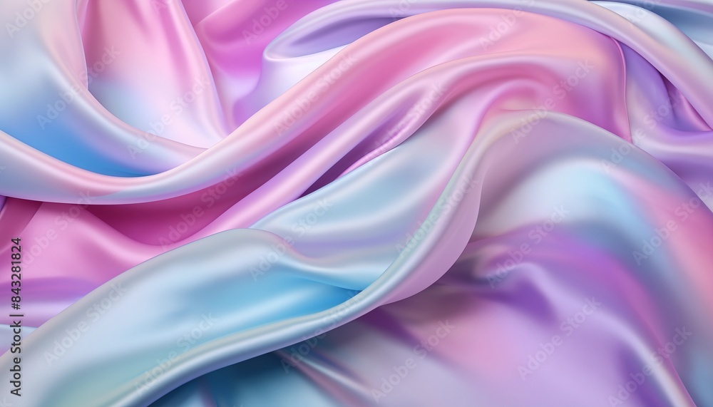 Obraz premium holographic purple satin background