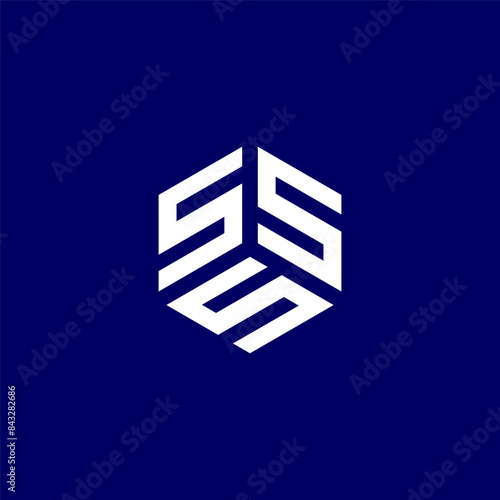 SSS Letter 3 Logo Design Vecvtor 