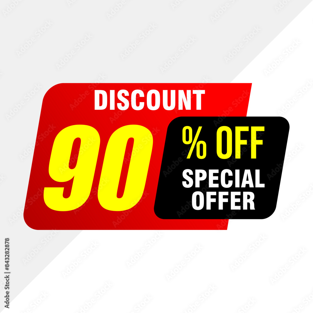 Modern 90% Discount Graphic – Ideal for E-commerc Modern 90% Discount Graphic – Ideal for E-commerc