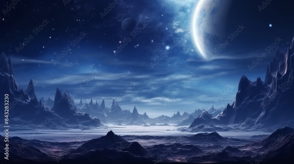 alien space background moon clouds dreamy fantasy. alien space background moon clouds dreamy fantasy.